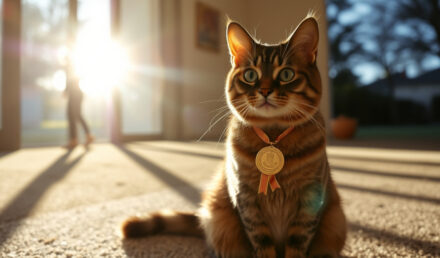 médaille pour chat