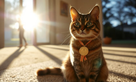 médaille pour chat